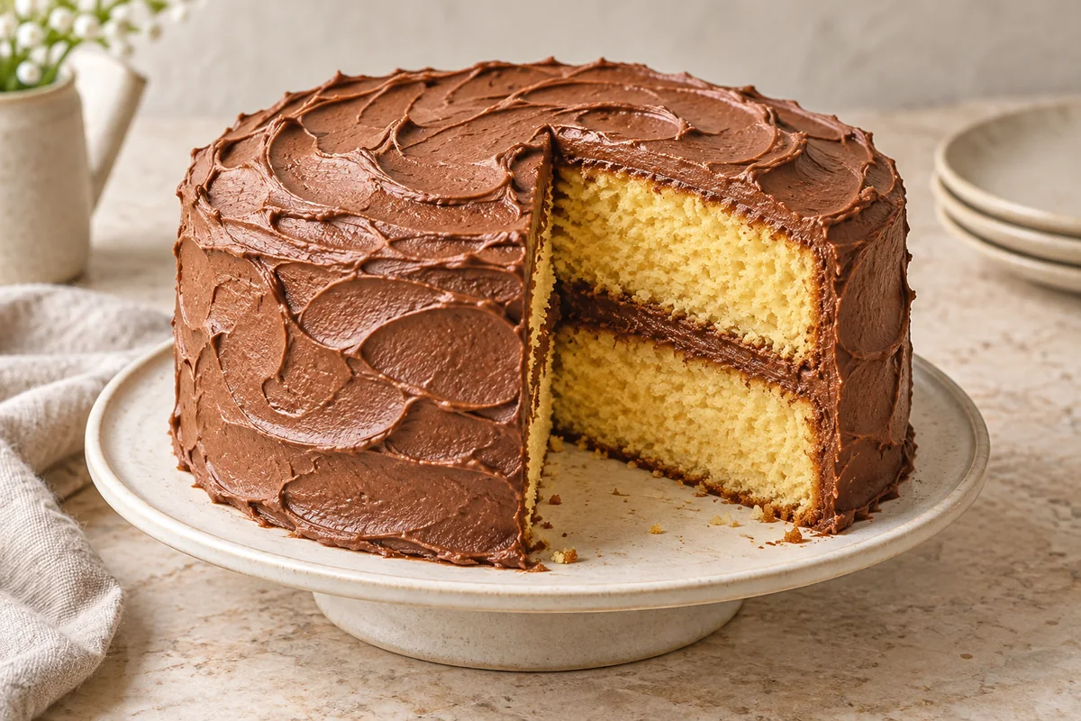 Classic Birthday Cake — AI-generated recipe illustration