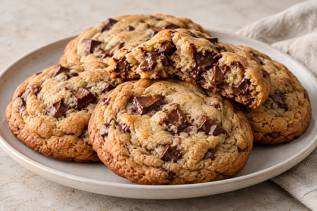 Supersized, Super-Soft Chocolate Chip Cookies — AI-generated recipe illustration