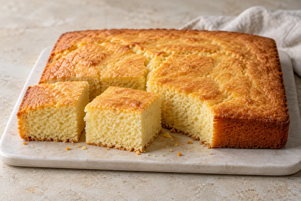 Golden Vanilla Cake — AI-generated recipe illustration