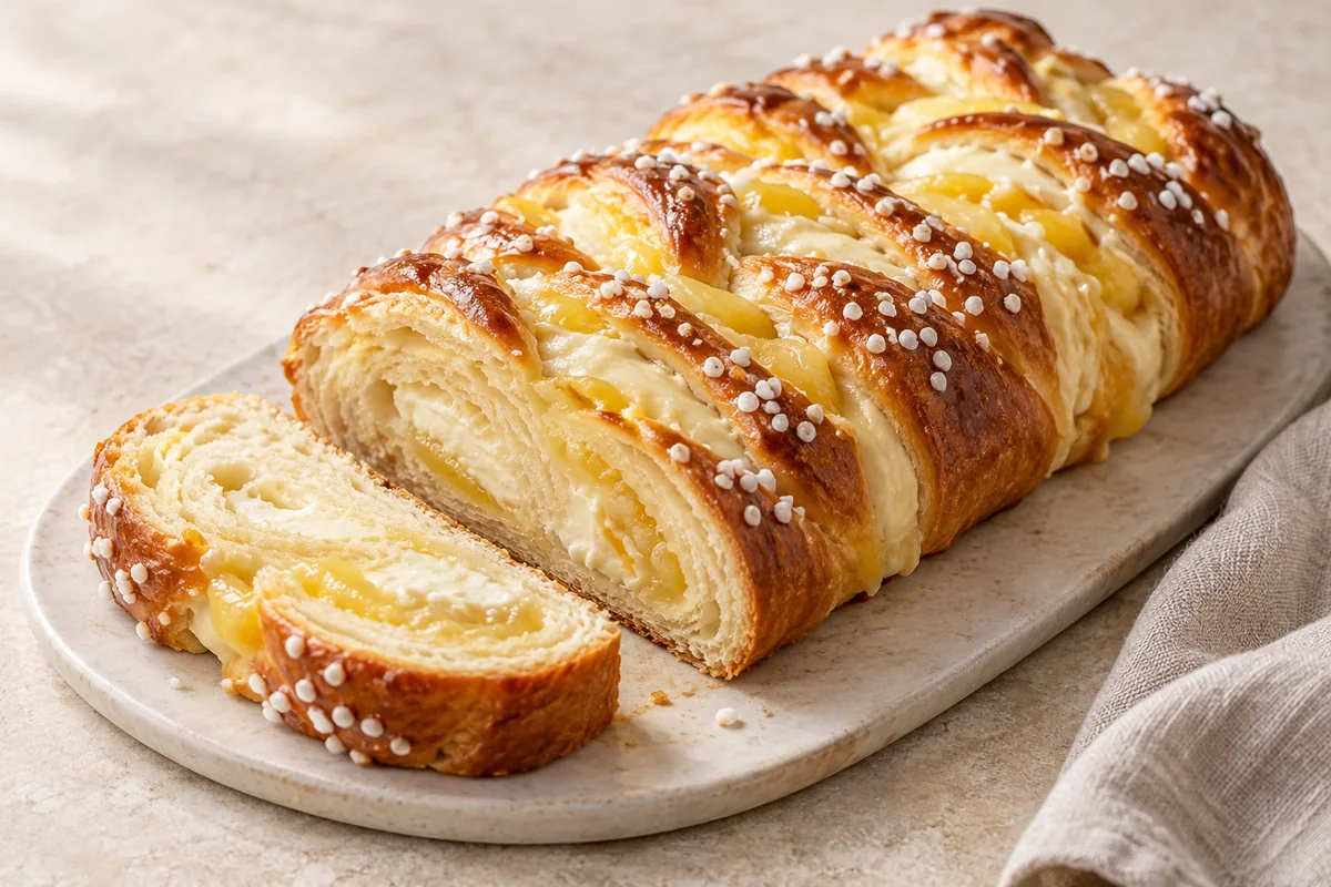 Braided Lemon Bread — AI-generated recipe illustration