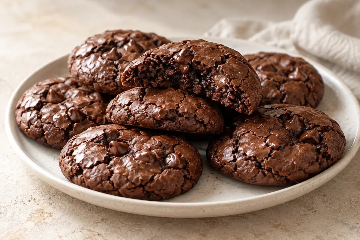 Flourless Fudge Cookies — AI-generated recipe illustration