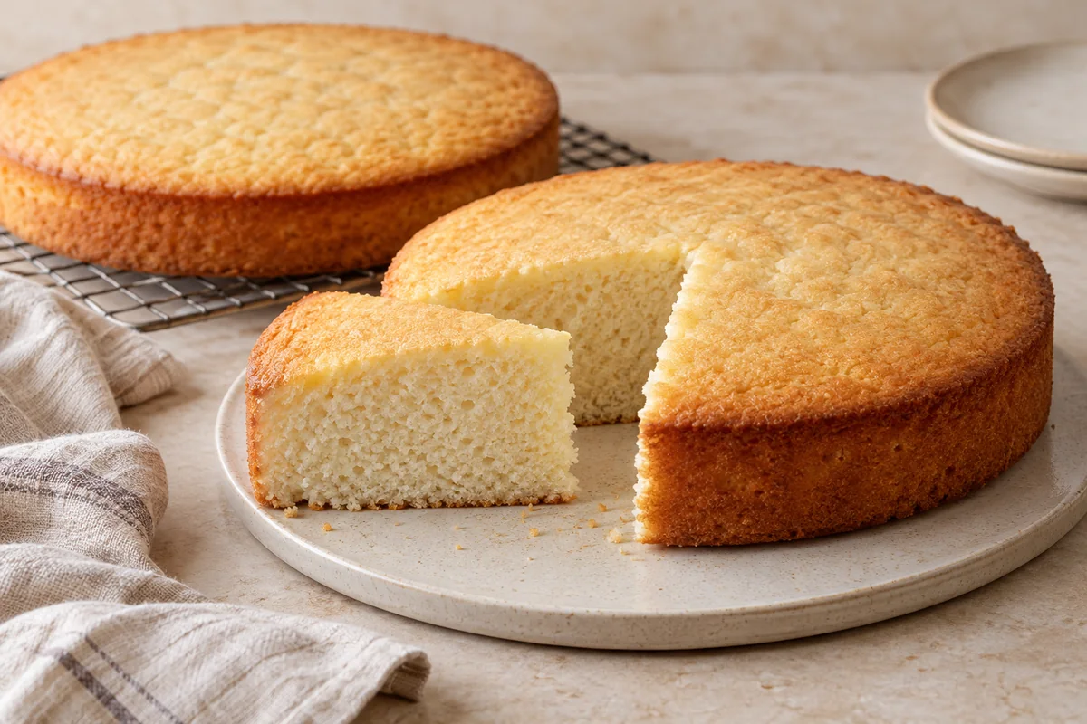 Tender White Cake — AI-generated recipe illustration