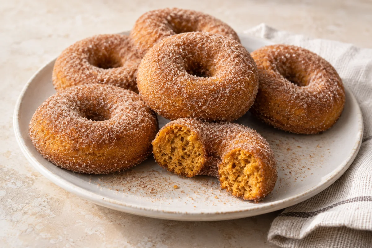 Cakey Pumpkin Doughnuts — AI-generated recipe illustration
