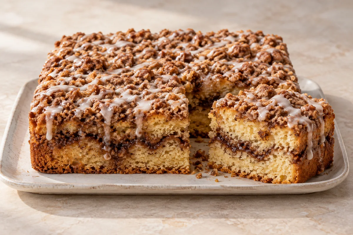 Cinnamon-Crisp Coffee Cake — AI-generated recipe illustration