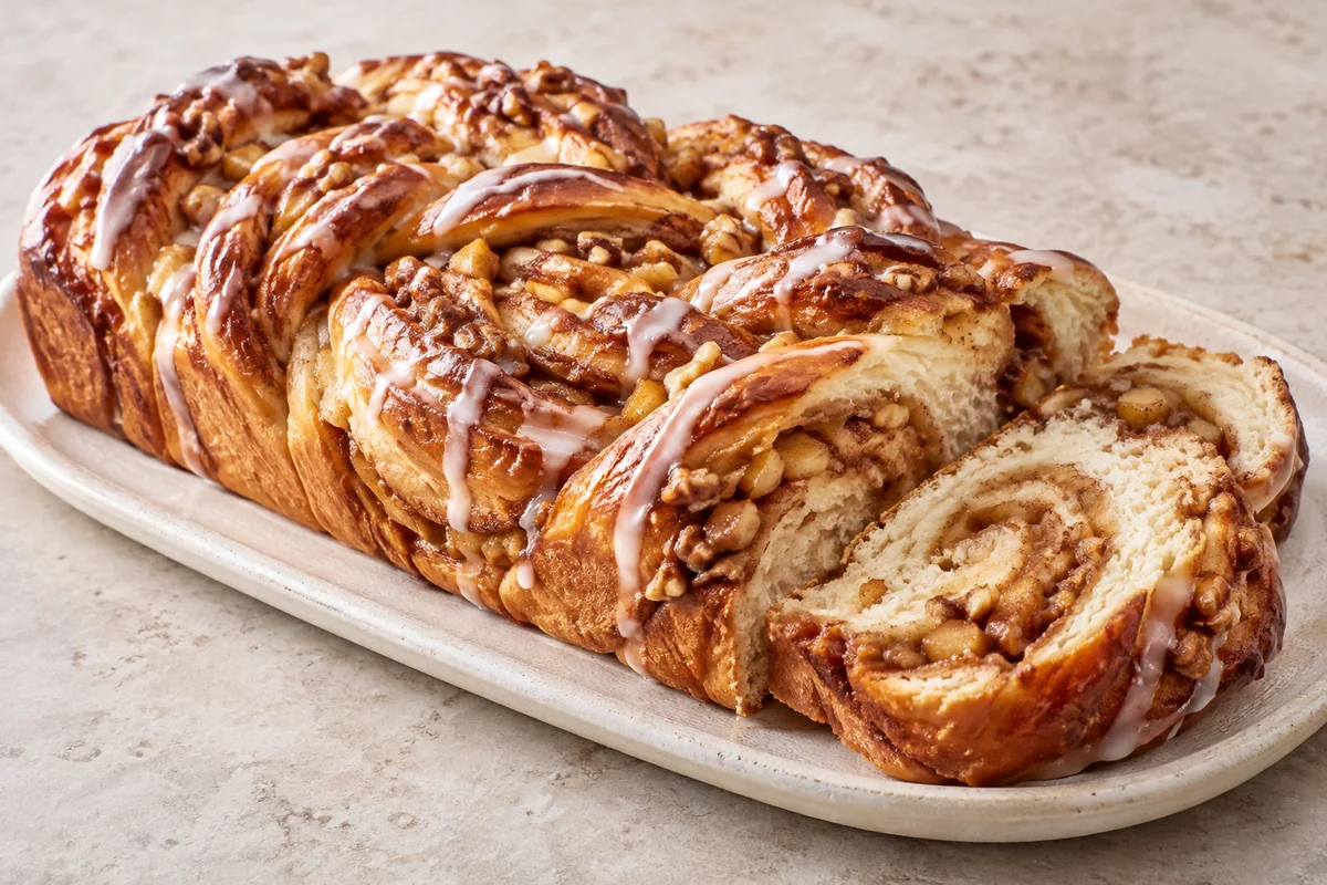 Cinnamon Apple Twist Bread — AI-generated recipe illustration