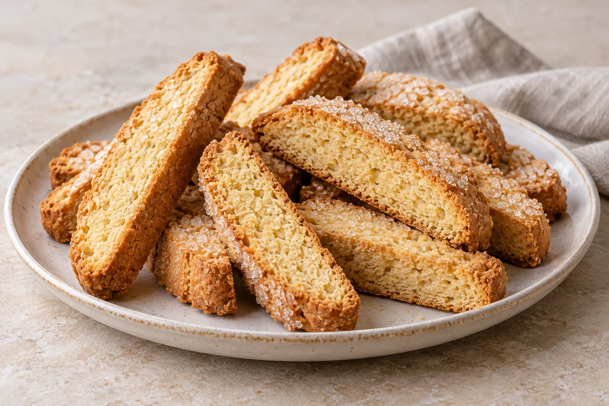American-Style Vanilla Biscotti — AI-generated recipe illustration