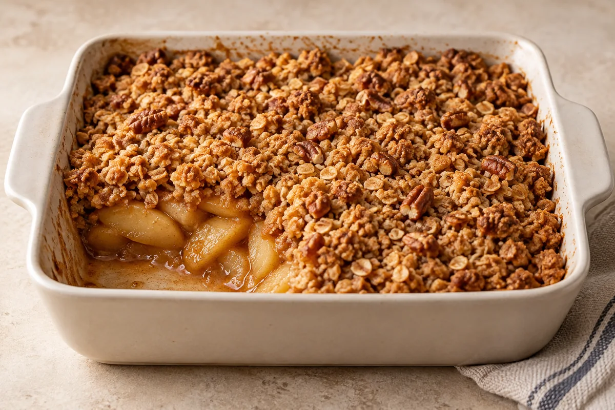 Classic Apple Crisp — AI-generated recipe illustration