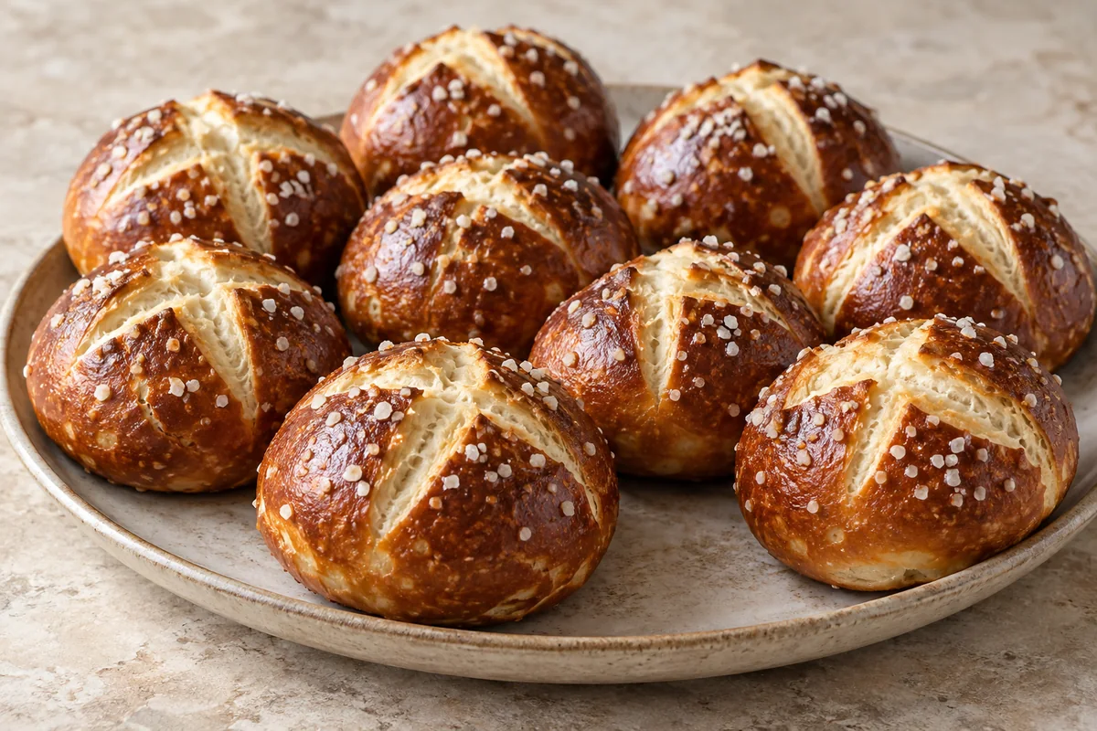 Pretzel Buns — AI-generated recipe illustration