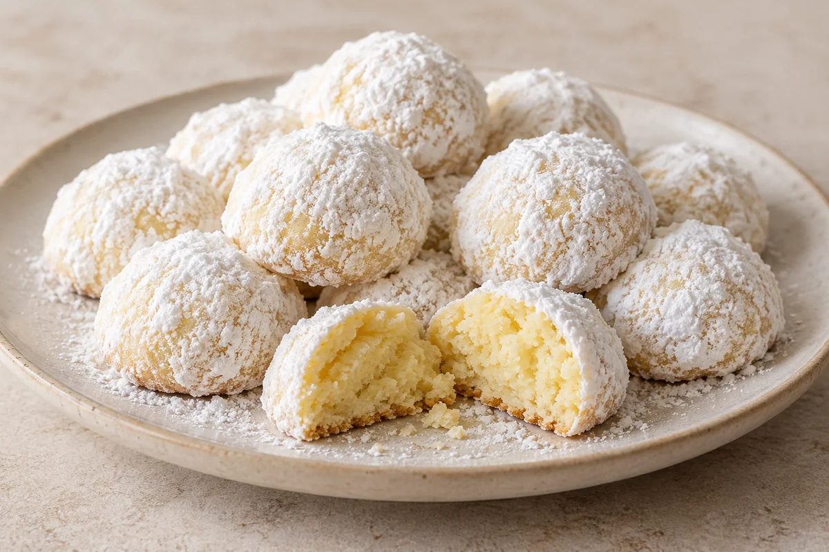 Lemon Snowball Cookies — AI-generated recipe illustration