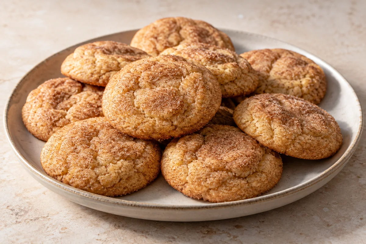 Apple Cider Snickerdoodles — AI-generated recipe illustration