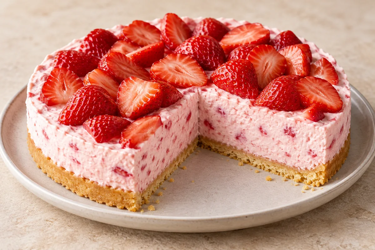 Strawberry Cream Shortbread — AI-generated recipe illustration