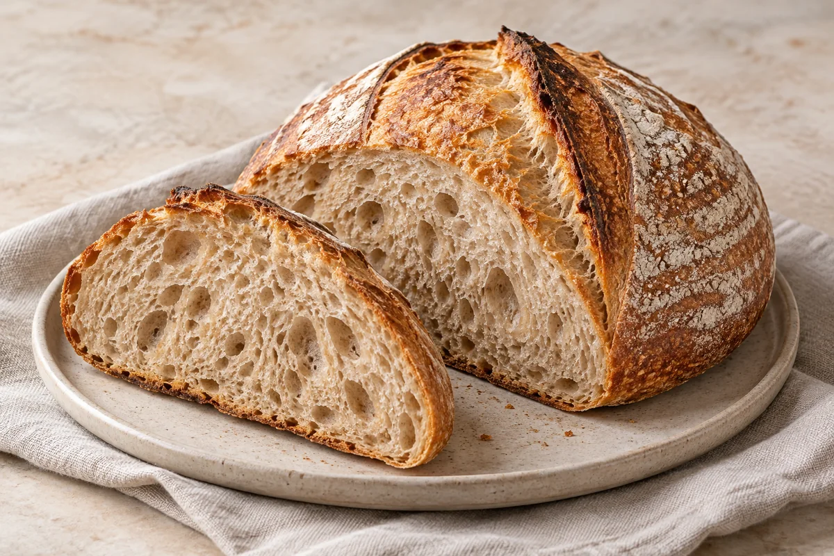 Do-Nothing Sourdough Bread — AI-generated recipe illustration