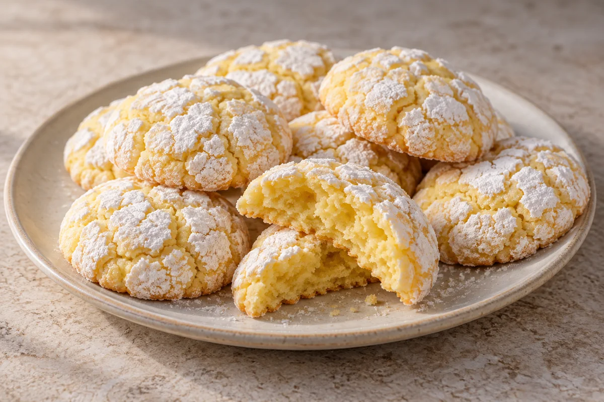 Lemon Crinkle Cookies — AI-generated recipe illustration