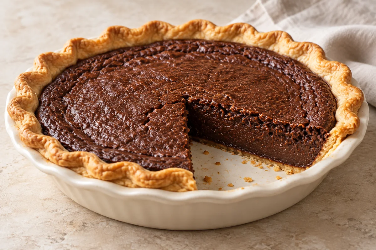 Chocolate Midnight Pie — AI-generated recipe illustration
