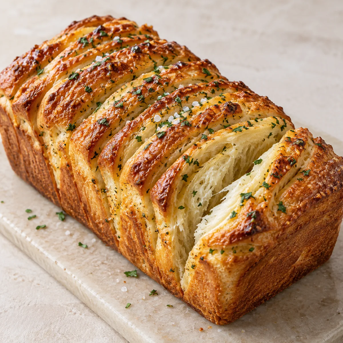 Sourdough Discard Garlic Pull-Apart Bread — AI-generated recipe illustration