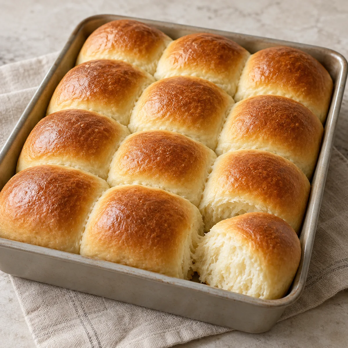 Quick Homemade Dinner Rolls — AI-generated recipe illustration